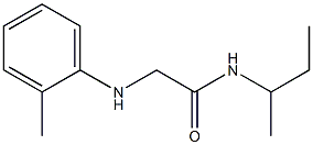 N-(butan-2-yl)-2-[(2-methylphenyl)amino]acetamide Struktur