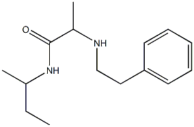 N-(butan-2-yl)-2-[(2-phenylethyl)amino]propanamide Struktur