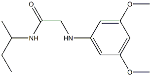 N-(butan-2-yl)-2-[(3,5-dimethoxyphenyl)amino]acetamide Struktur