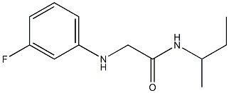 N-(butan-2-yl)-2-[(3-fluorophenyl)amino]acetamide Struktur