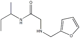 N-(butan-2-yl)-2-[(furan-2-ylmethyl)amino]acetamide Struktur