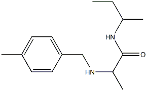 N-(butan-2-yl)-2-{[(4-methylphenyl)methyl]amino}propanamide Struktur