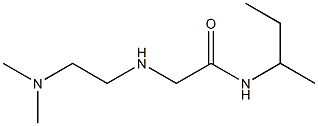 N-(butan-2-yl)-2-{[2-(dimethylamino)ethyl]amino}acetamide Struktur