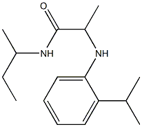 N-(butan-2-yl)-2-{[2-(propan-2-yl)phenyl]amino}propanamide Struktur