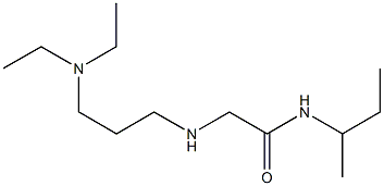 N-(butan-2-yl)-2-{[3-(diethylamino)propyl]amino}acetamide Struktur