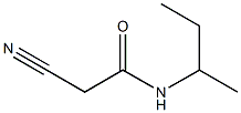 N-(butan-2-yl)-2-cyanoacetamide Struktur