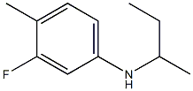 N-(butan-2-yl)-3-fluoro-4-methylaniline Struktur