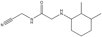 N-(cyanomethyl)-2-[(2,3-dimethylcyclohexyl)amino]acetamide Struktur