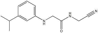 N-(cyanomethyl)-2-{[3-(propan-2-yl)phenyl]amino}acetamide Struktur