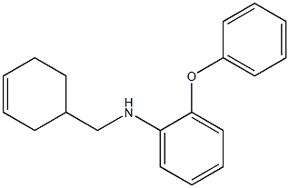 N-(cyclohex-3-en-1-ylmethyl)-2-phenoxyaniline Struktur