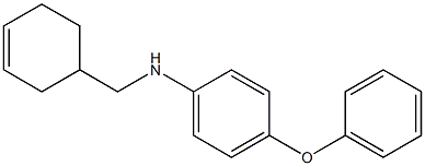 N-(cyclohex-3-en-1-ylmethyl)-4-phenoxyaniline Struktur