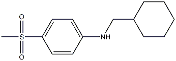 N-(cyclohexylmethyl)-4-methanesulfonylaniline Struktur