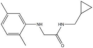 N-(cyclopropylmethyl)-2-[(2,5-dimethylphenyl)amino]acetamide Struktur