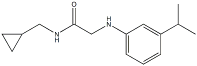 N-(cyclopropylmethyl)-2-{[3-(propan-2-yl)phenyl]amino}acetamide Struktur