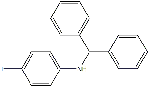 N-(diphenylmethyl)-4-iodoaniline Struktur