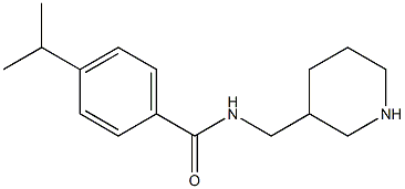 N-(piperidin-3-ylmethyl)-4-(propan-2-yl)benzamide Struktur