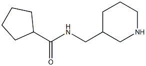 N-(piperidin-3-ylmethyl)cyclopentanecarboxamide Struktur