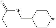 N-(piperidin-4-ylmethyl)propanamide Struktur