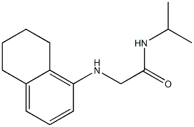 N-(propan-2-yl)-2-(5,6,7,8-tetrahydronaphthalen-1-ylamino)acetamide Struktur