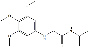 N-(propan-2-yl)-2-[(3,4,5-trimethoxyphenyl)amino]acetamide Struktur