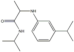 N-(propan-2-yl)-2-{[3-(propan-2-yl)phenyl]amino}propanamide Struktur