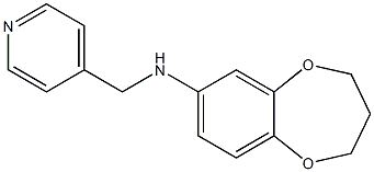 N-(pyridin-4-ylmethyl)-3,4-dihydro-2H-1,5-benzodioxepin-7-amine Struktur