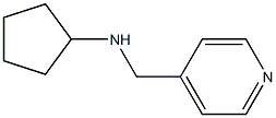 N-(pyridin-4-ylmethyl)cyclopentanamine Struktur