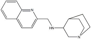 N-(quinolin-2-ylmethyl)-1-azabicyclo[2.2.2]octan-3-amine Struktur