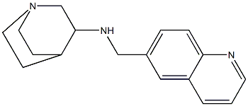 N-(quinolin-6-ylmethyl)-1-azabicyclo[2.2.2]octan-3-amine Struktur