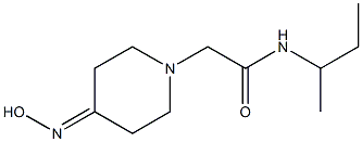 N-(sec-butyl)-2-[4-(hydroxyimino)piperidin-1-yl]acetamide Struktur