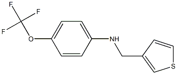 N-(thiophen-3-ylmethyl)-4-(trifluoromethoxy)aniline Struktur