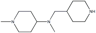 N,1-dimethyl-N-(piperidin-4-ylmethyl)piperidin-4-amine Struktur