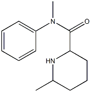 N,6-dimethyl-N-phenylpiperidine-2-carboxamide Struktur