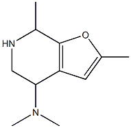 N,N,2,7-tetramethyl-4H,5H,6H,7H-furo[2,3-c]pyridin-4-amine Struktur