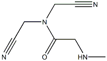 N,N-bis(cyanomethyl)-2-(methylamino)acetamide Struktur