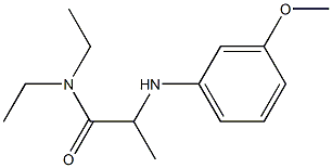 N,N-diethyl-2-[(3-methoxyphenyl)amino]propanamide Struktur