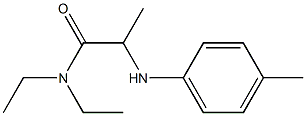 N,N-diethyl-2-[(4-methylphenyl)amino]propanamide Struktur