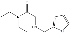 N,N-diethyl-2-[(furan-2-ylmethyl)amino]acetamide Struktur