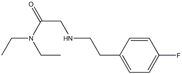 N,N-diethyl-2-{[2-(4-fluorophenyl)ethyl]amino}acetamide Struktur