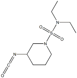 N,N-diethyl-3-isocyanatopiperidine-1-sulfonamide Struktur