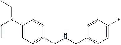 N,N-diethyl-4-({[(4-fluorophenyl)methyl]amino}methyl)aniline Struktur