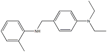 N,N-diethyl-4-{[(2-methylphenyl)amino]methyl}aniline Struktur