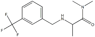 N,N-dimethyl-2-({[3-(trifluoromethyl)phenyl]methyl}amino)propanamide Struktur