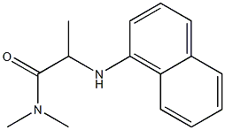 N,N-dimethyl-2-(naphthalen-1-ylamino)propanamide Struktur