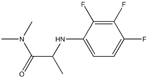 N,N-dimethyl-2-[(2,3,4-trifluorophenyl)amino]propanamide Struktur