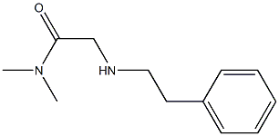 N,N-dimethyl-2-[(2-phenylethyl)amino]acetamide Struktur