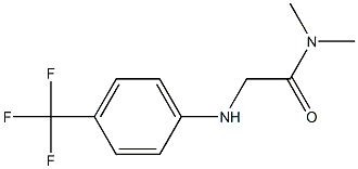 N,N-dimethyl-2-{[4-(trifluoromethyl)phenyl]amino}acetamide Struktur