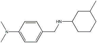 N,N-dimethyl-4-{[(3-methylcyclohexyl)amino]methyl}aniline Struktur