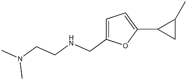 N,N-dimethyl-N'-{[5-(2-methylcyclopropyl)-2-furyl]methyl}ethane-1,2-diamine Struktur