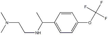 N,N-dimethyl-N'-{1-[4-(trifluoromethoxy)phenyl]ethyl}ethane-1,2-diamine Struktur